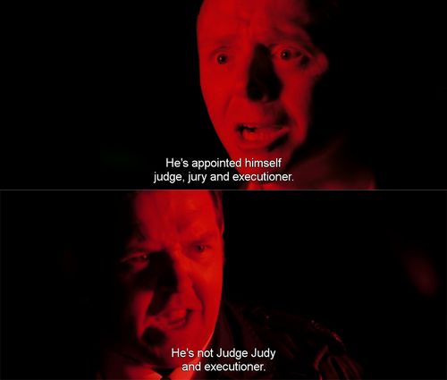 Hot fuzz. Judge, jury and executioner